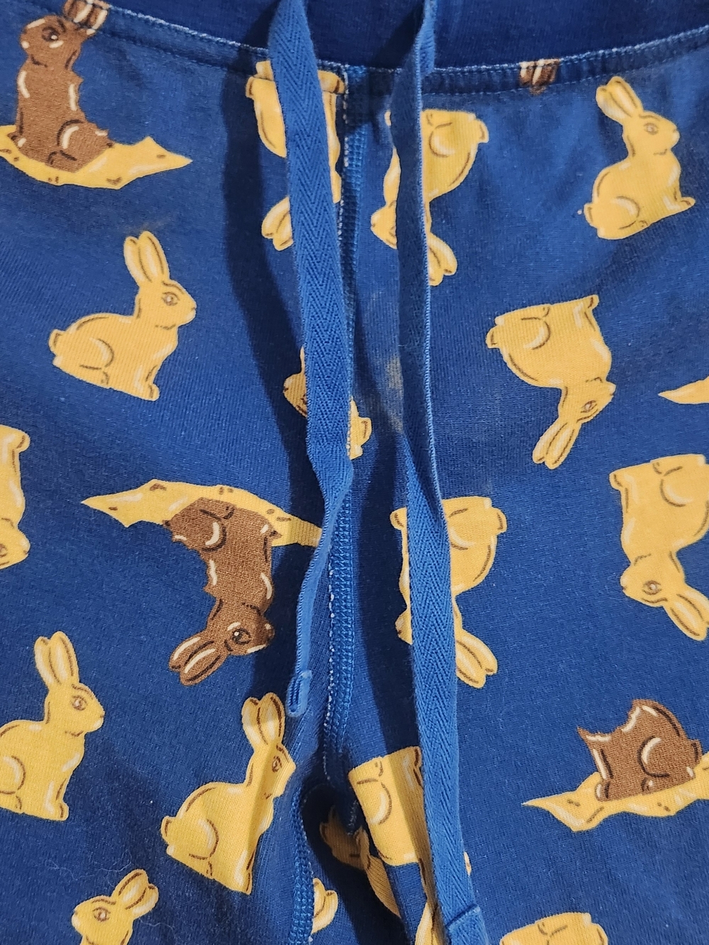 Hanna Andersson Blue Bunny-Print Pajama Bottom 100% Cotton - Picture 3 of 6